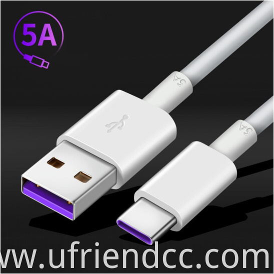 Customize OEM 5A USB 3.1 High Speed Data 1m Type C Cable For Huawei USB-C Fast Charging Charger